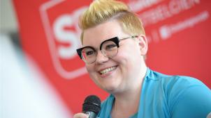 <p>Neueinsteigerin: Die 37-jährige Psychologin Céline Kever aus Büllingen kandidiert auf Platz zwei der SP-Gemeinschaftsliste.</p>