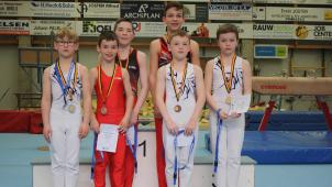 <p>Die jungen Turner stellten sich zum Gruppenfoto auf.</p>