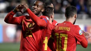 <p>Angreifer Michy Batshuayi und Belgien führen im FIFA-Ranking.</p>