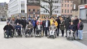 <p>15 Mitarbeiter der Aachener Stadtverwaltung nahmen einen Perspektivwechsel vor.</p>