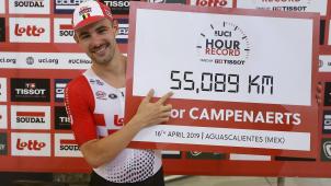 <p>55,089 Kilometer: Victor Campenaerts schrieb belgische Sportgeschichte.</p>