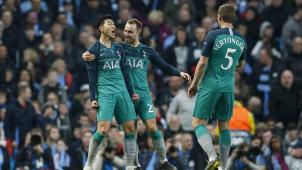 <p>Tottenham Hotspur hat erstmals in seiner Vereinsgeschichte das Halbfinale der Champions League erreicht - auch dank Stürmer Heung-Min Son (ganz links).</p>