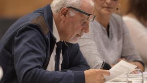 <p>Marcel Strougmayer hat sich bemüht, seine Arbeit mit Humor auszufüllen.</p>