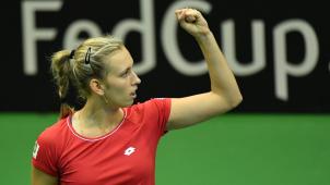 <p>Bleibt auf Platz 18: Elise Mertens.</p>