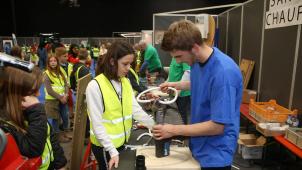 <p>Über 2.000 Mädchen und Jungen legen am Donnerstag und Freitag in Malmedy Hand an.</p>