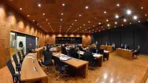 <p>Blick ins Parlament der DG</p>