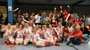 <p>Die Damenmannschaft des BBC Eupen beendete die Meisterschaft ungeschlagen und steigt jetzt in die 2. Provinzklasse auf.</p>