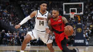 <p>Die Portland Trail Blazers um Superstar Damian Lillard (r.) schafften den Ausgleich gegen die Denver Nuggets.</p>