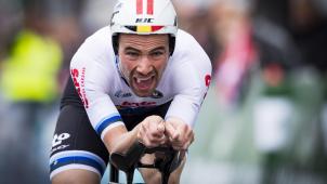 <p>Victor Campenaerts musste sich Primoz Roglic geschlagen geben.</p>