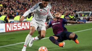 <p>Barcelona (r., Arturo Vidal) hat gute Karten auf das Endspiel.</p>