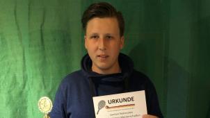 <p>Blindentennismeister Yannick Vandriessche</p>