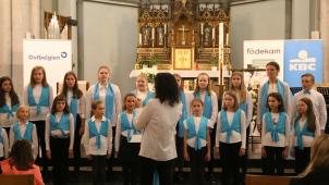 <p>Die Sänger des Raerener Kinderchors zeigten buchstäblich alles, was die Vokalmusik zu bieten hat.</p>