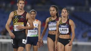<p>Belgien belegte in der 4x400m-Mixed-Staffel den 8. Platz (3:25,74).</p>