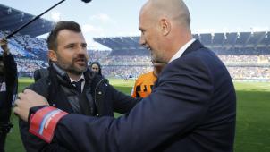 <p>Ivan Leko (l.) und Philippe Clement streiten sich um den Titel.</p>