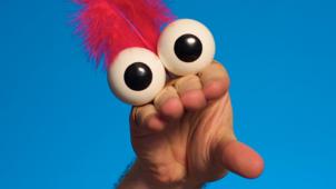 <p>press hands Up - Yeah!</p>