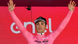 <p>Valerio Conti eroberte überraschenderweise das Rosa Trikot.</p>