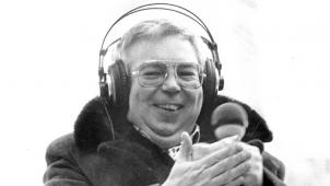 <p>Erich Heeren im Einsatz als Reporter</p>