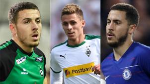 <p>Kylian, Thorgan und Eden Hazard.</p>