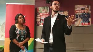 <p>Der PTB-Politiker Samuel Nemes (r.) könnte bald im PDG sitzen.</p>