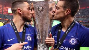 <p>Eden Hazard (links) wird den FC Chelsea wohl in Richtung Real Madrid verlassen.</p>