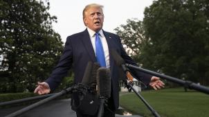 <p>Donald Trump reist mit seiner Frau Melania im Juni 2019 zum Staatsbesuch nach London und trifft die Queen.</p>