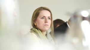 <p>PFF-Politikerin Isabelle Weykmans bei der Vorstellung des Koalitionsabkommens am letzten Mittwoch: „Wir sind der Überzeugung, dass wir mehr machen können und einen Mehrwert schaffen als Teil dieser Mehrheit. Die Oppositionsrolle ist nämlich kein sicheres Allheilmittel, um eine Trendwende für die PFF zu schaffen“, sagt sie im GE-Interview.</p>