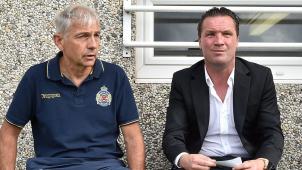 <p>Herman Vermeulen (l.) ist ebenfalls in Eupen zu Gast.</p>