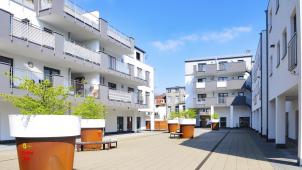 <p>So präsentiert sich der Innenhof des Brauereihofes zwischen Kloster- und Paveestraße nach der Fertigstellung des Mammutprojekts in der Eupener Innenstadt.</p>