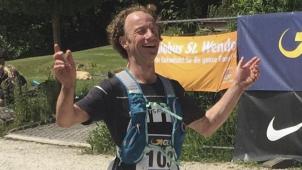 <p>Erschöpft, aber glücklich: André Collet ist Deutscher Meister im Ultratrail.</p>