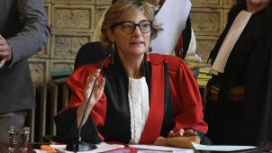 <p>Die in Eupen lebende Richterin Catherine Urbain leitete den Prozess.</p>