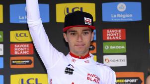 <p>Bjorg Lambrecht eroberte das Weiße Trikot.</p>