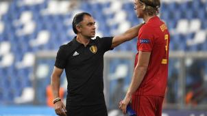 <p>Johan Walem und Sebastiaan Bornauw empfanden die Niederlage als unglücklich.</p>