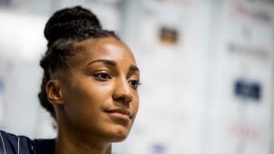 <p>Nafissatou Thiam gab bei der Pressekonferenz anlässlich des Décastar de Talence Einblicke in ihre Saisonplanung.</p>