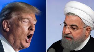 <p>US-Präsident Trump und Hassan Ruhani, Präsident des Iran werden wohl keine Freunde mehr. Bild: dpa</p>