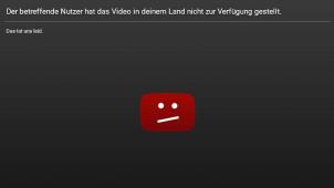 <p>Beispiel einer Anzeige, wenn Inhalte nicht im Ausland angeschaut werden können</p>