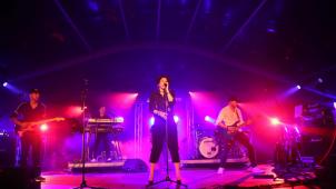 <p>Wallstreet um Frontsängerin Jenny Palm spielte zum Abschluss des Festivals.</p>