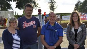 <p>Catherine Heinen, Sascha Heinen, Walter Heinen und Anne Kirsch vom Vereinsvorstand (vlnr.)</p>