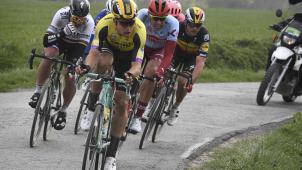 <p>Wout Van Aert leistet Führungsarbeit: Auch am Sonntag wird dem 24-Jährigen in Gent einiges zugetraut.</p>