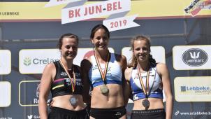 <p>Marie Fickers (Mitte) sicherte sich die Goldmedaille.</p>