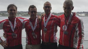 <p>Olivier Henz, Joachim Amann, Michael Kirch und Manfred Zimmermann (von links) gingen in Haugesund an den Start.</p>