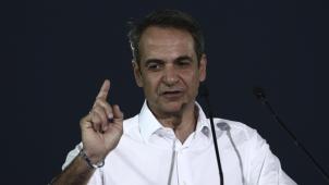 <p>Umfragen sagen einen Sieg der Partei Nea Dimokratia (ND) unter Kyriakos Mitsotakis voraus. Bild: belga</p>