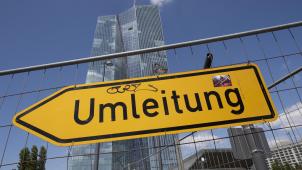 <p>Nach dem Fund einer Weltkriegsbombe liegt auch die EZB in der Evakuierungszone. Bild: dpa</p>