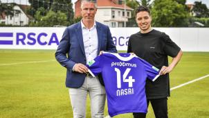 <p>Manager Michael Verschueren und Sami Nasri</p>