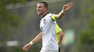 <p>Die AS Eupen (hier Danijel Milicevic) trifft am Samstag auf Leverkusen.</p>