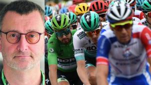 <p>Jürgen Heck verfolgt die „Tour“ für das GrenzEcho.</p>