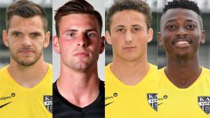 <p>Hendrik Van Crombrugge, Ortwin De Wolf, Romain Matthys und Manaf Nurudeen (v.l.)</p>