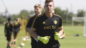 <p>Ortwin De Wolf bei einem Training der belgischen U-21-Nationalmannschaft.</p>