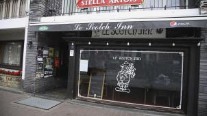 <p>Die Kultkneipe „Scotch Inn“ in Malmedy.</p>