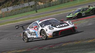 <p>Porsche, hier beim Vortest Anfang Juli, zählt zu den Favoriten der 24 Stunden in Spa-Francorchamps.</p>