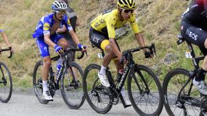 <p>Julian Alaphilippe (links) und Egan Bernal prägten die diesjährige Tour de France.</p>